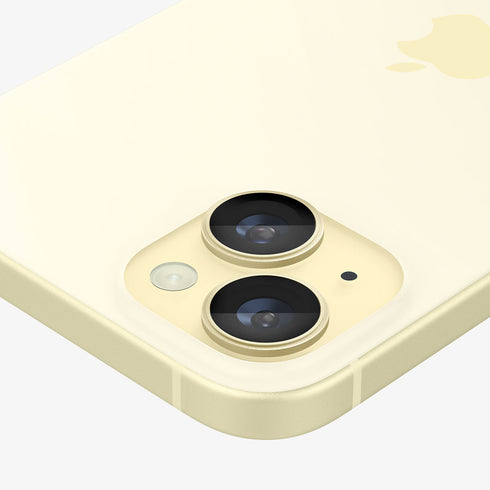 AGL07163 - iPhone 15 Pro / 15 Pro Max Optik Pro Lens Protector in natural titanium showing the device